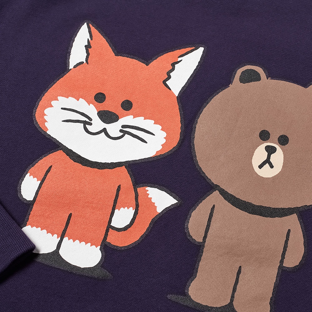 Maison Kitsuné x Line Friends Kitsune Big Print Crew Sweat - 2