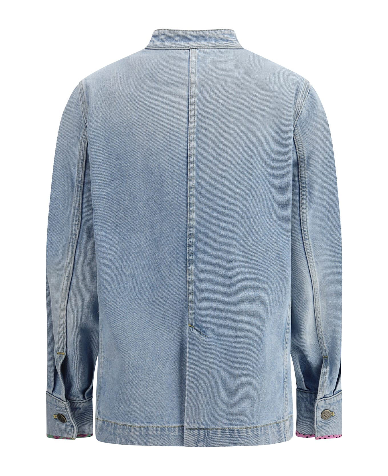 Denim Jacket With Embroidery - 2