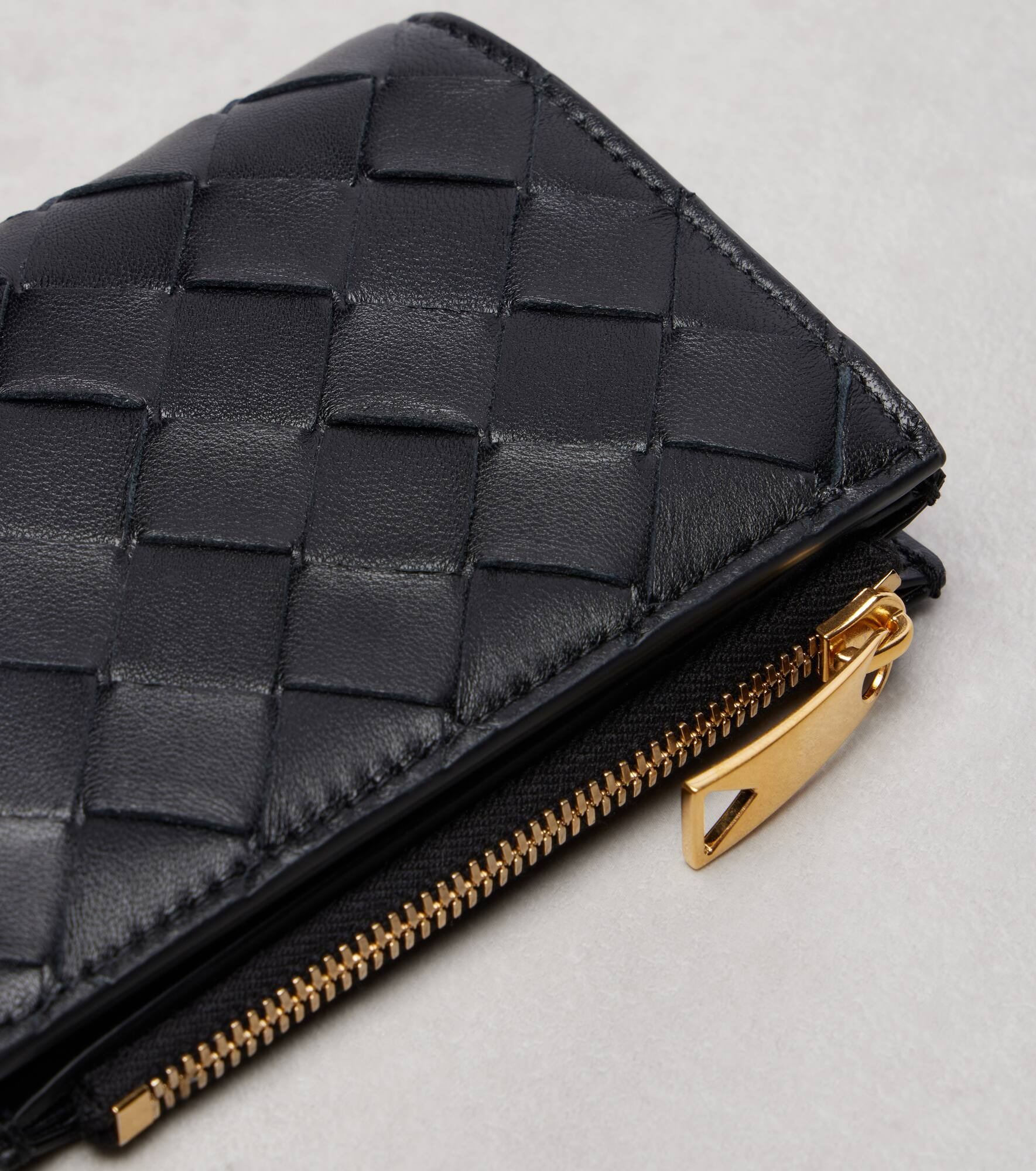 Intrecciato leather bifold wallet - 4