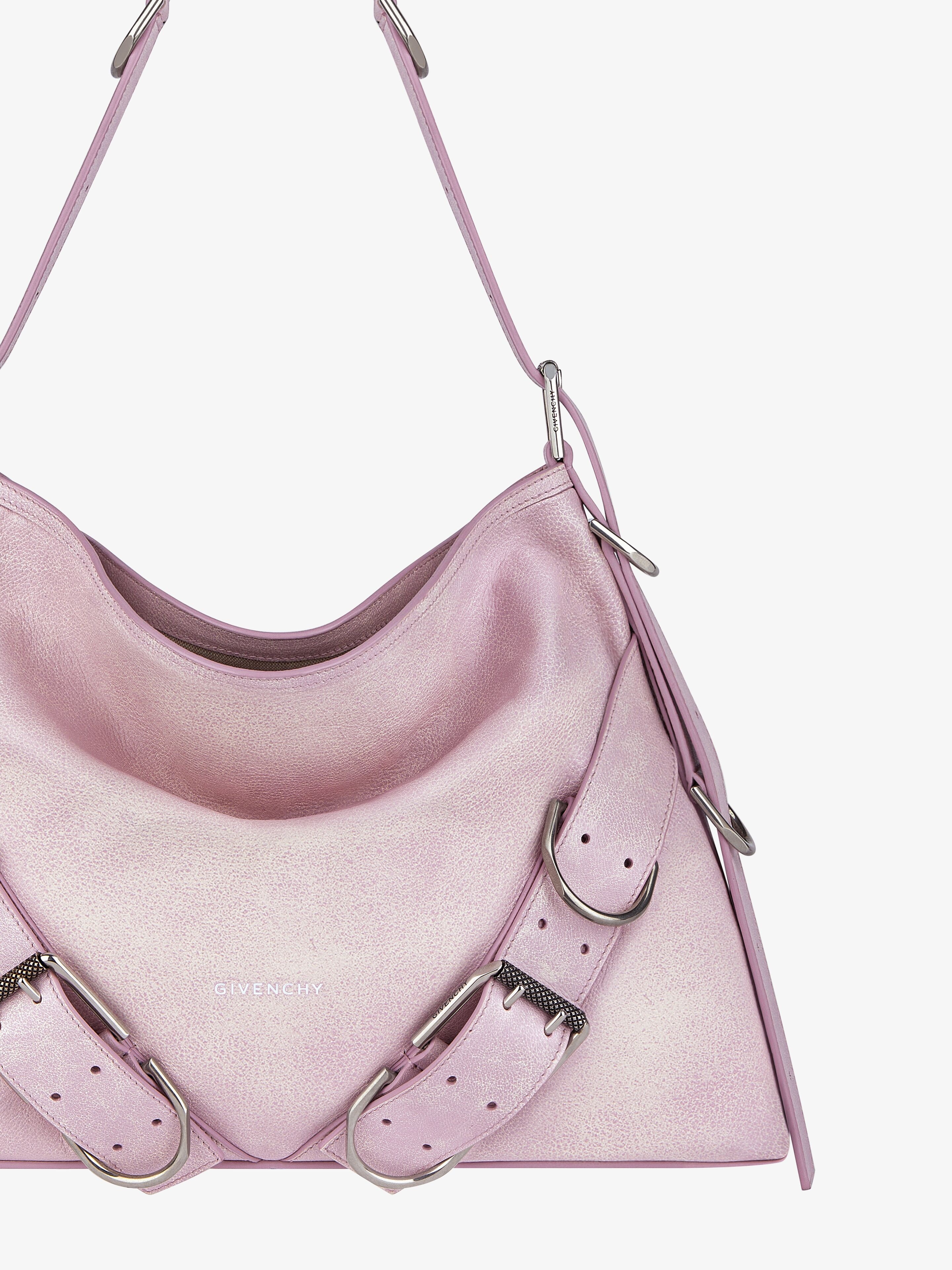 MEDIUM VOYOU BOYFRIEND BAG IN AGED LEATHER - 6