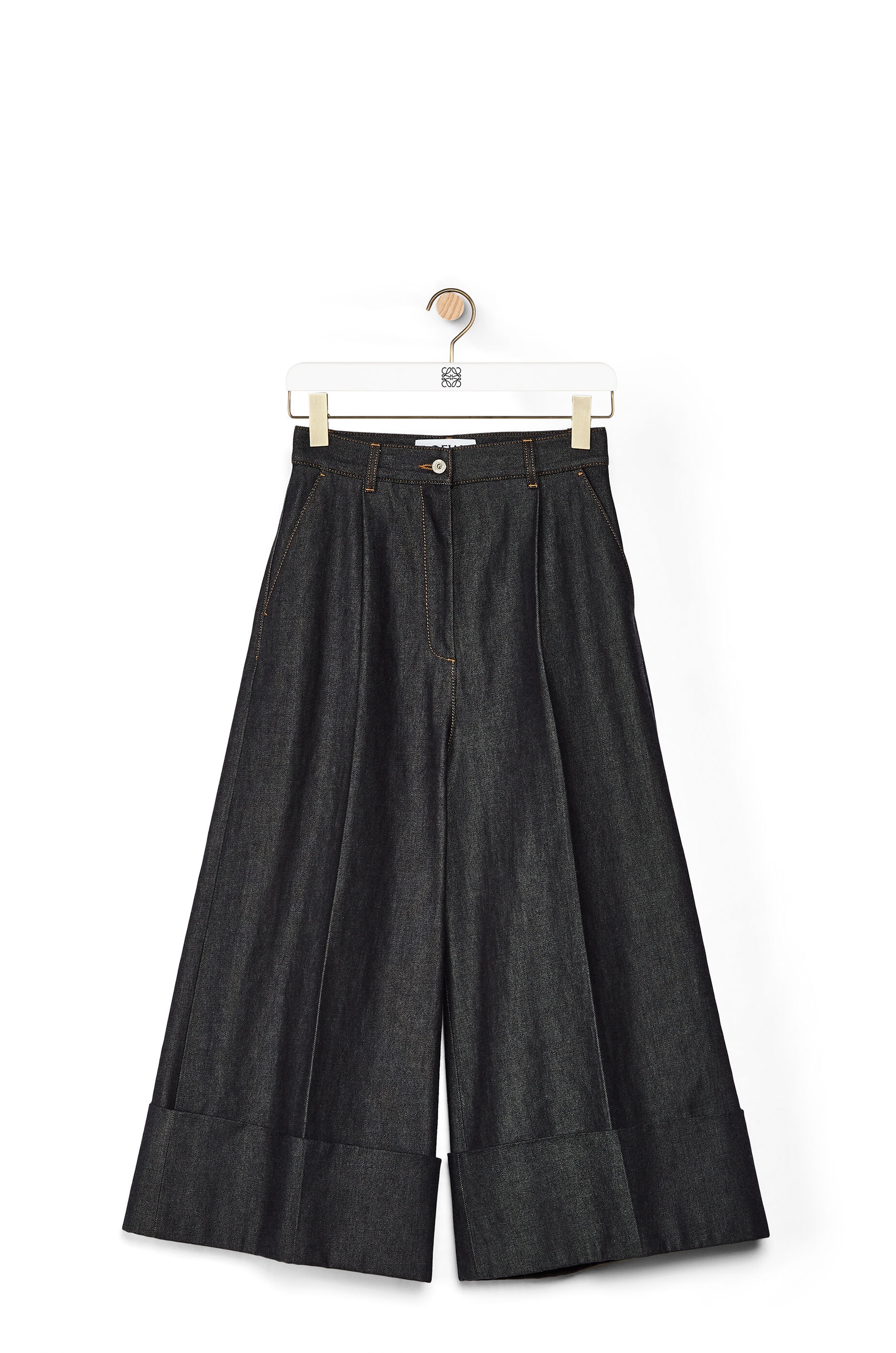 Culotte trousers in raw denim - 1