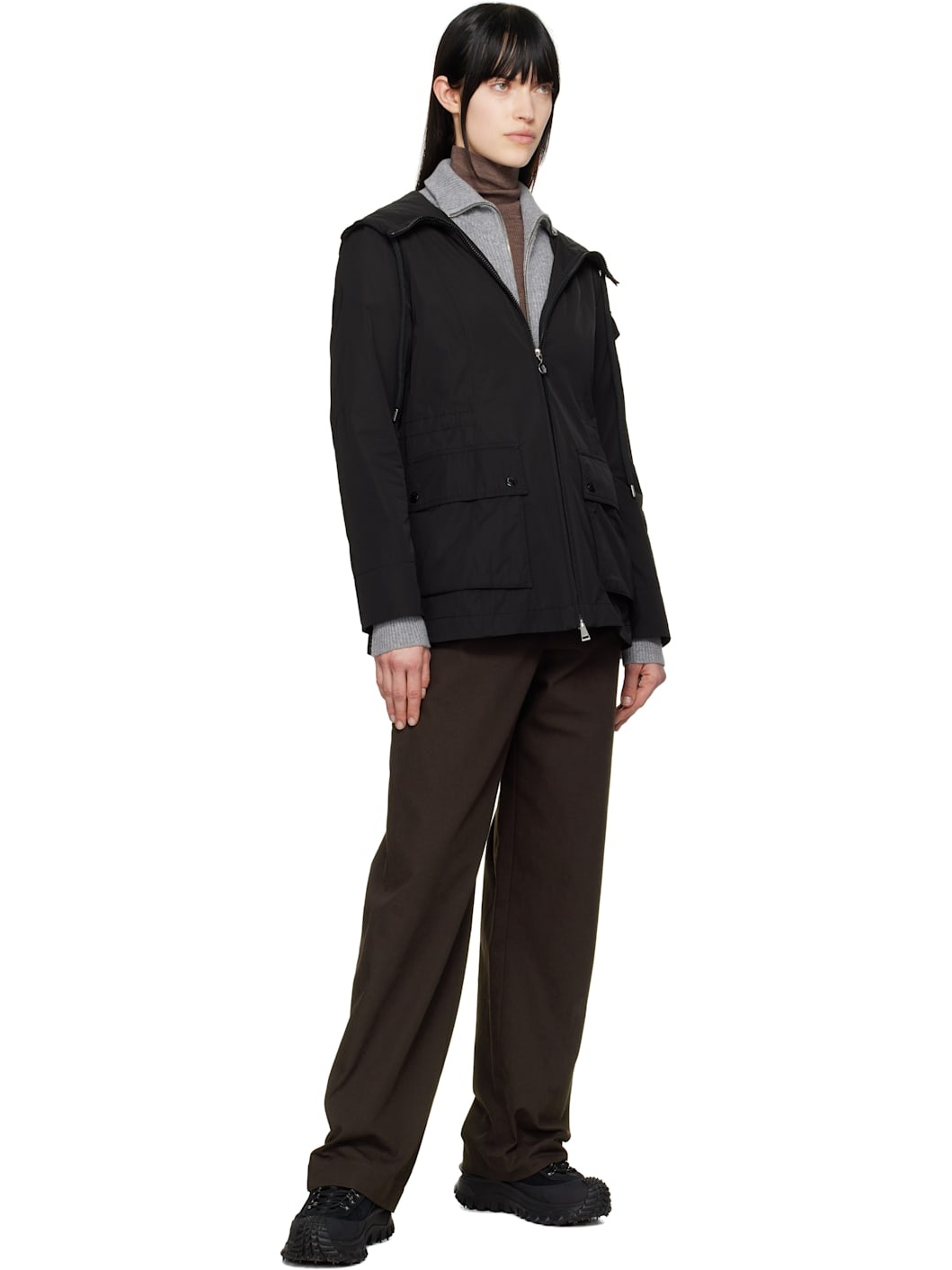 Black Leandro Hooded Jacket - 5