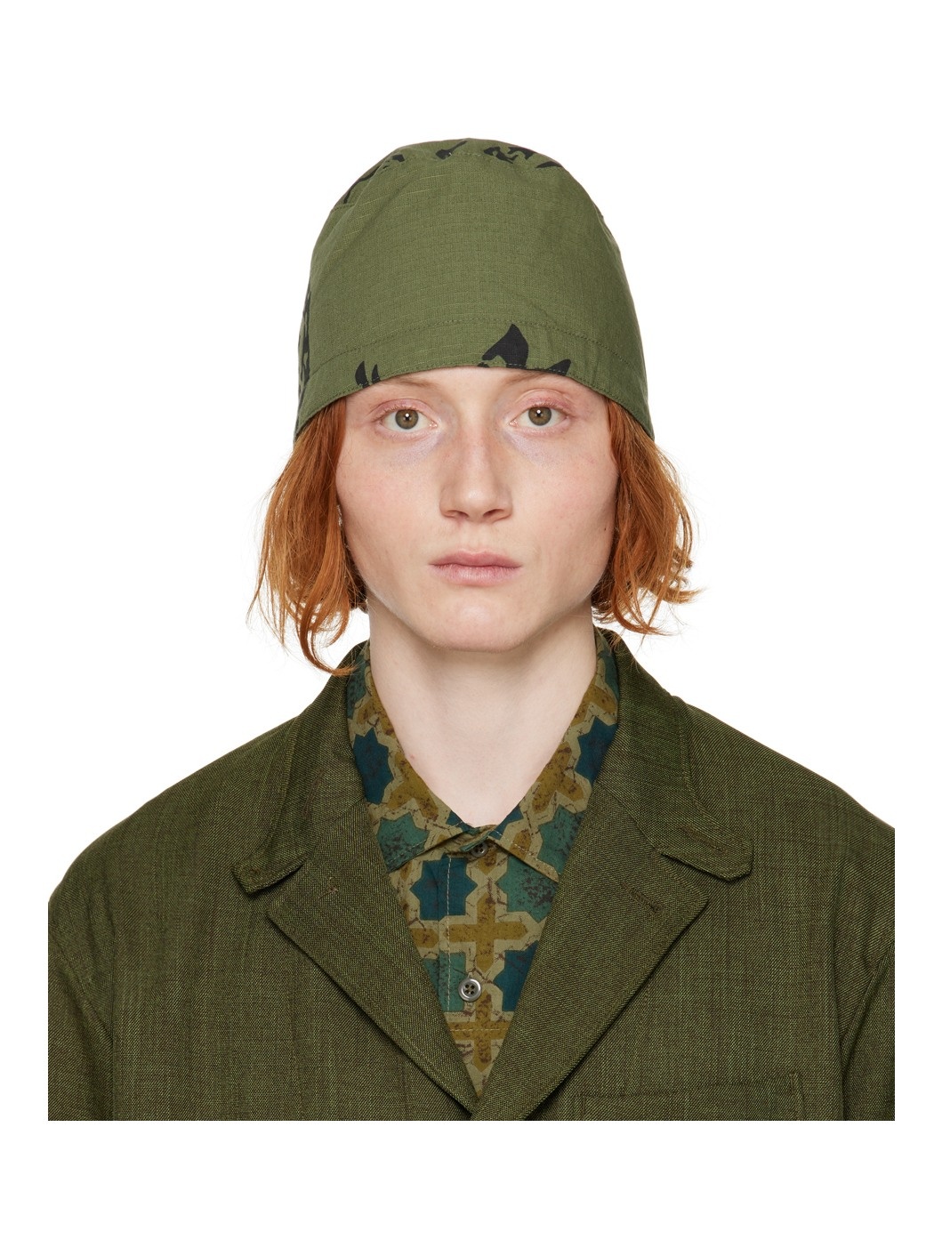 Khaki Fez Hat - 1