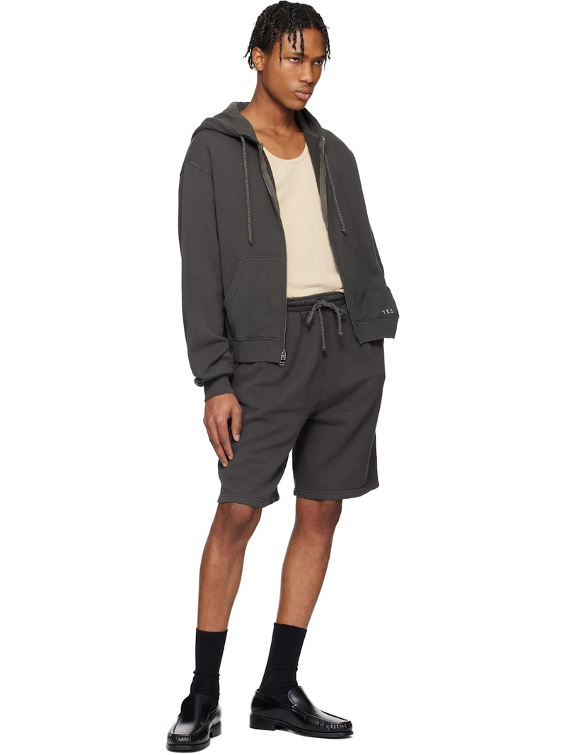 The Elder Statesman Gray Daily Ball Shorts outlook