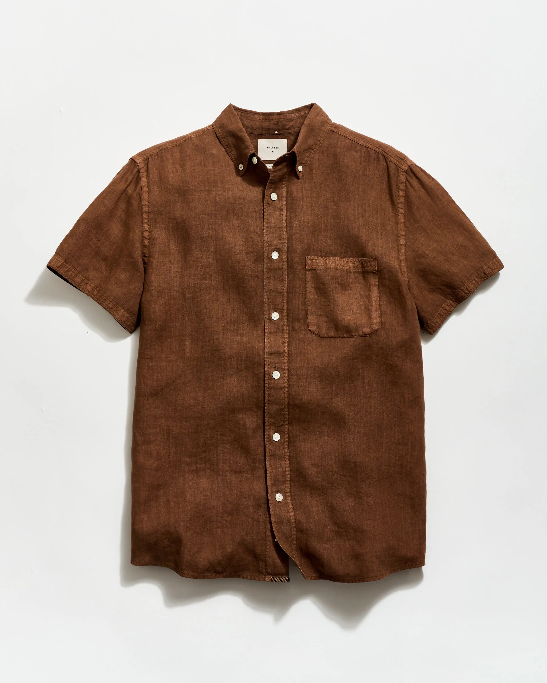Short Sleeve Linen Tuscumbia Shirt Button Down - 1