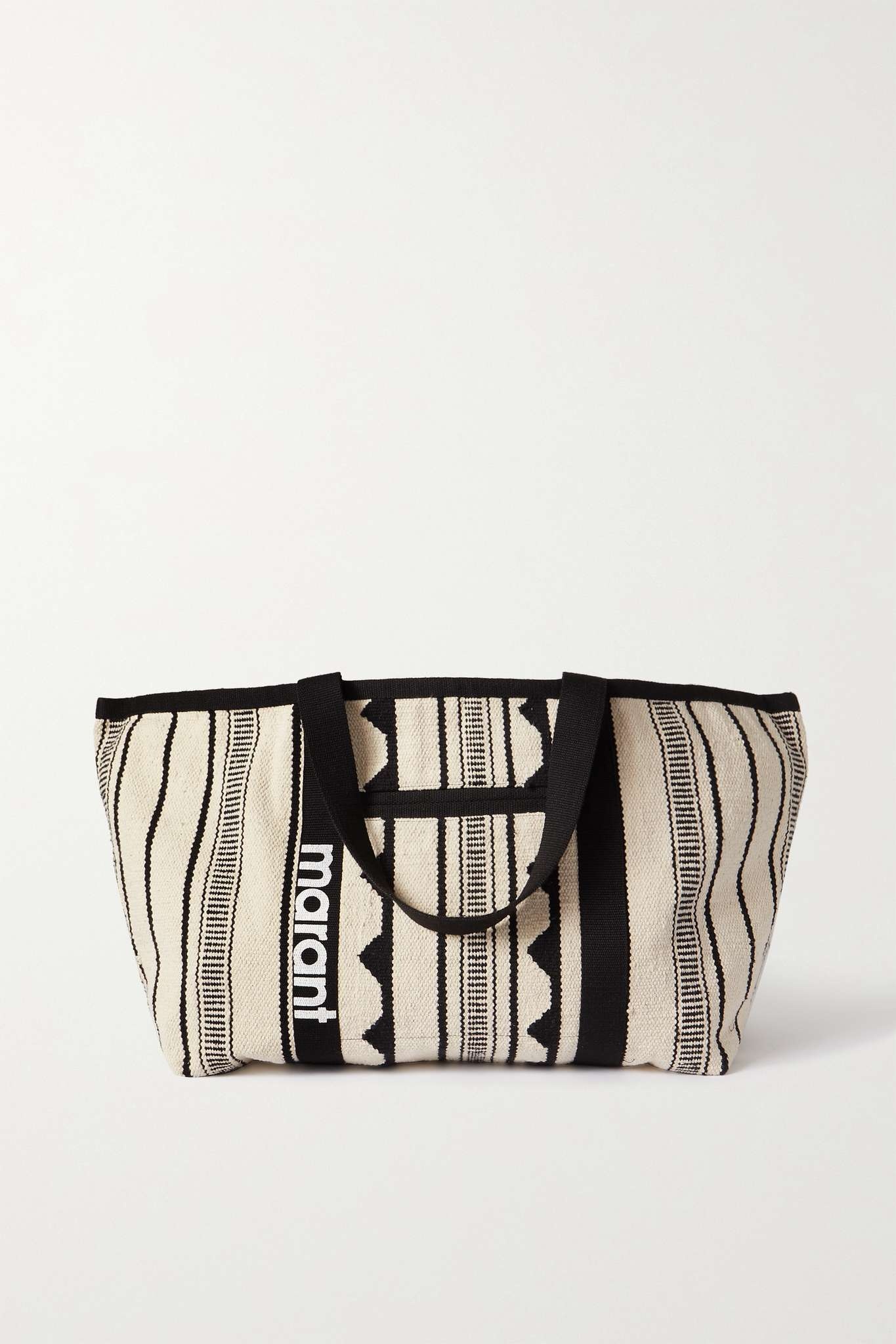 Warden striped cotton-canvas tote - 1