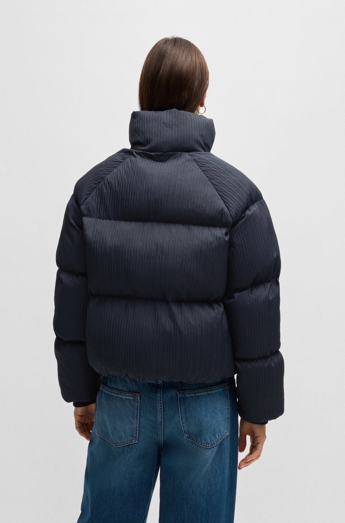 WATER-REPELLENT JACKET IN CORDUROY-EFFECT FABRIC - 4