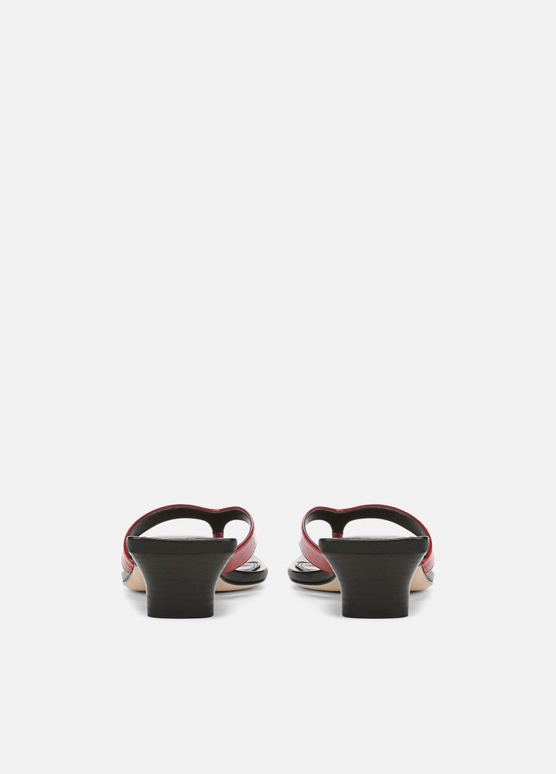 Vince San Juan Patent Leather Heeled Thong Sandal outlook