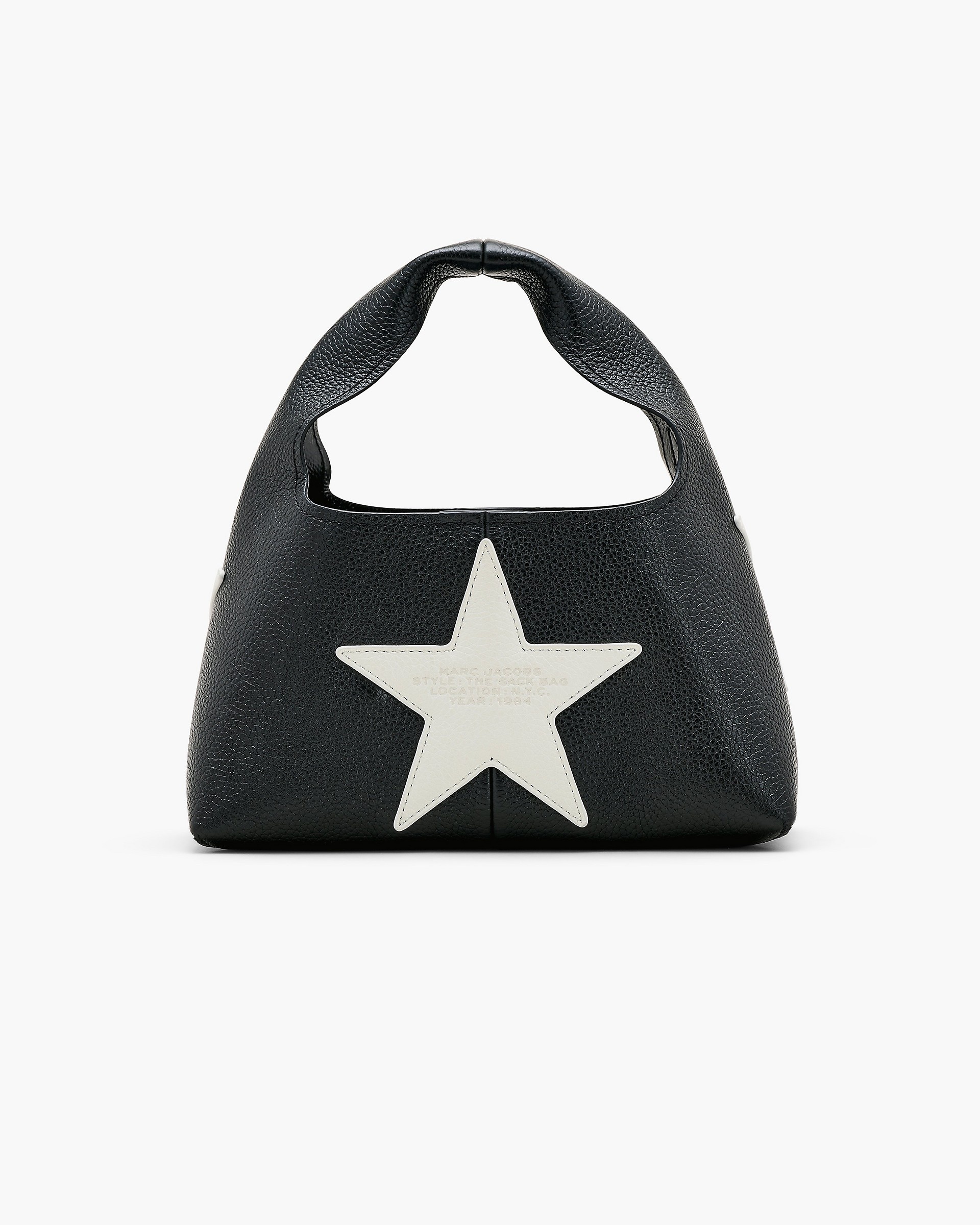 THE STAR PATCHWORK LEATHER MINI SACK BAG - 3