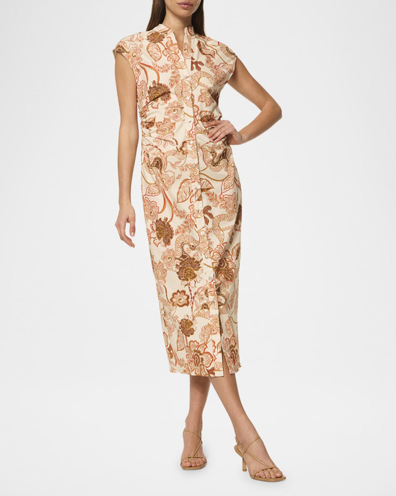MISA Summer Batik Poplin Niara Midi Dress outlook