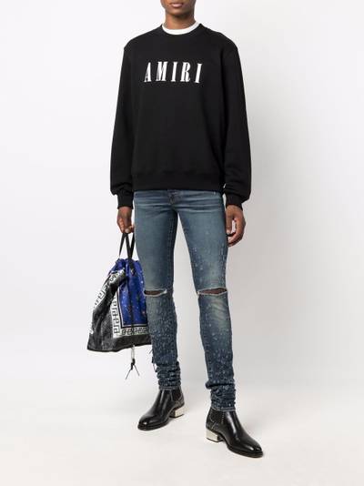 AMIRI logo-print cotton sweatshirt outlook