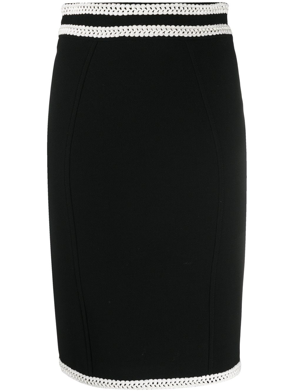 cross-stitch waist pencil skirt - 1