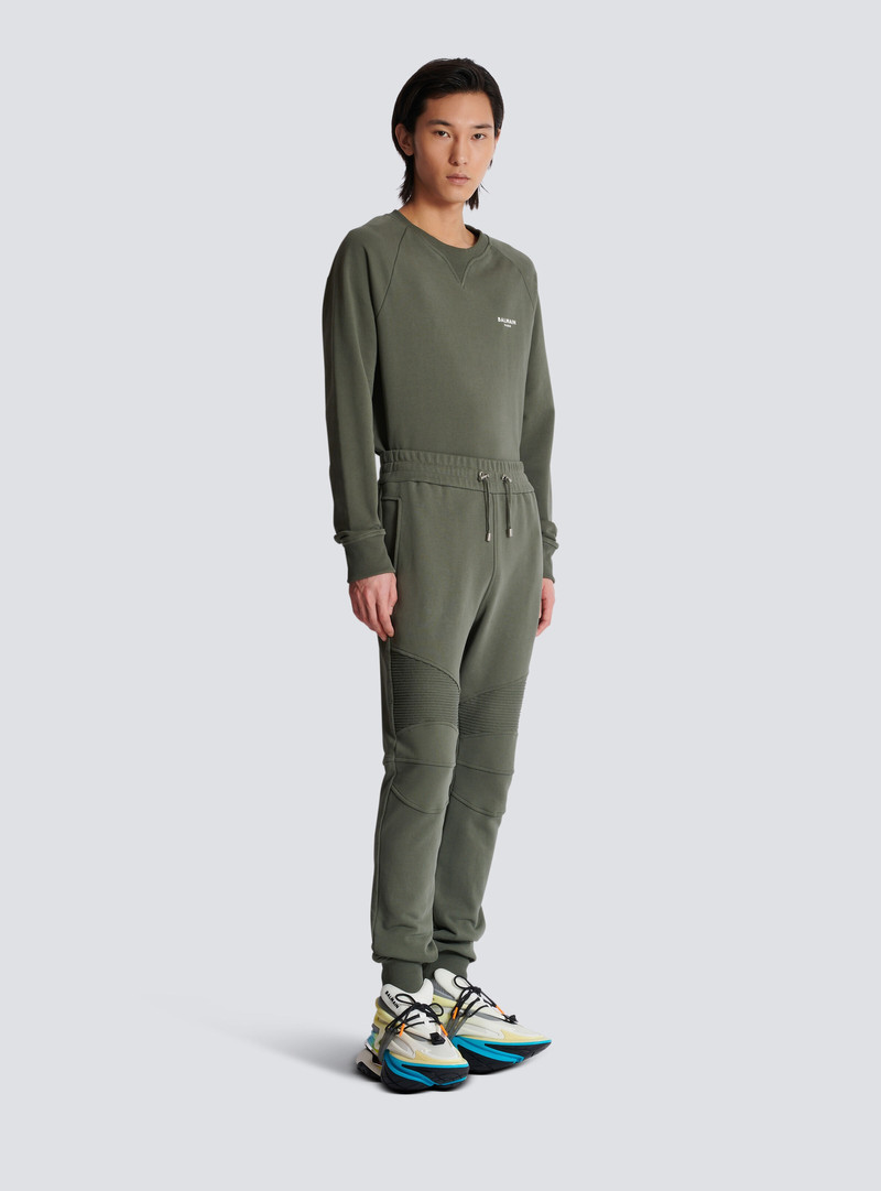 Flocked Balmain Paris joggers 3