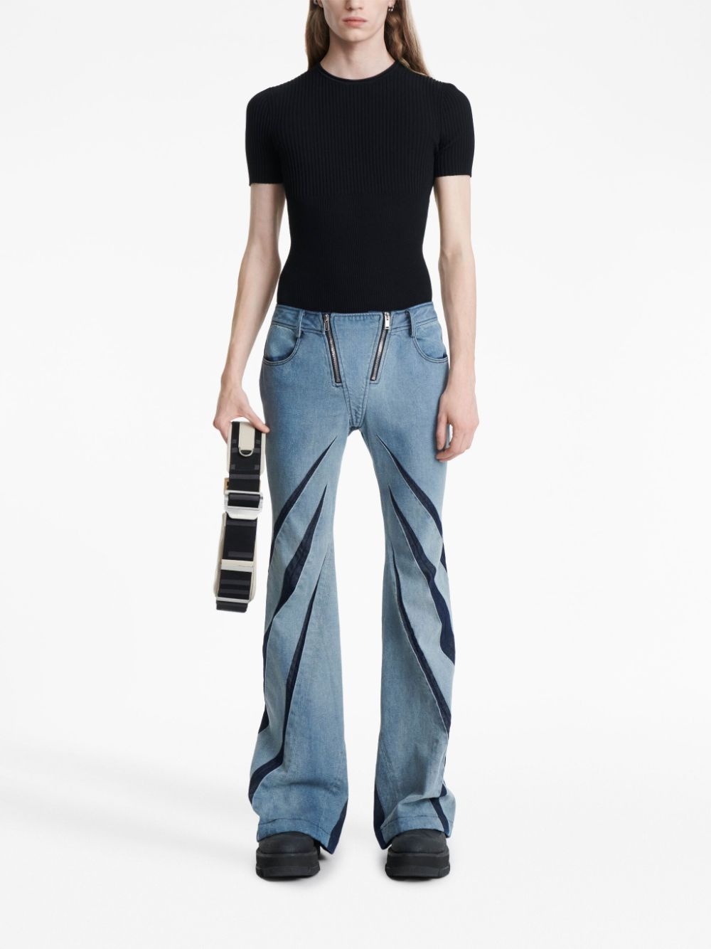 Darted flared jeans - 4