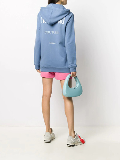 Moschino cotton zip-up hoodie outlook