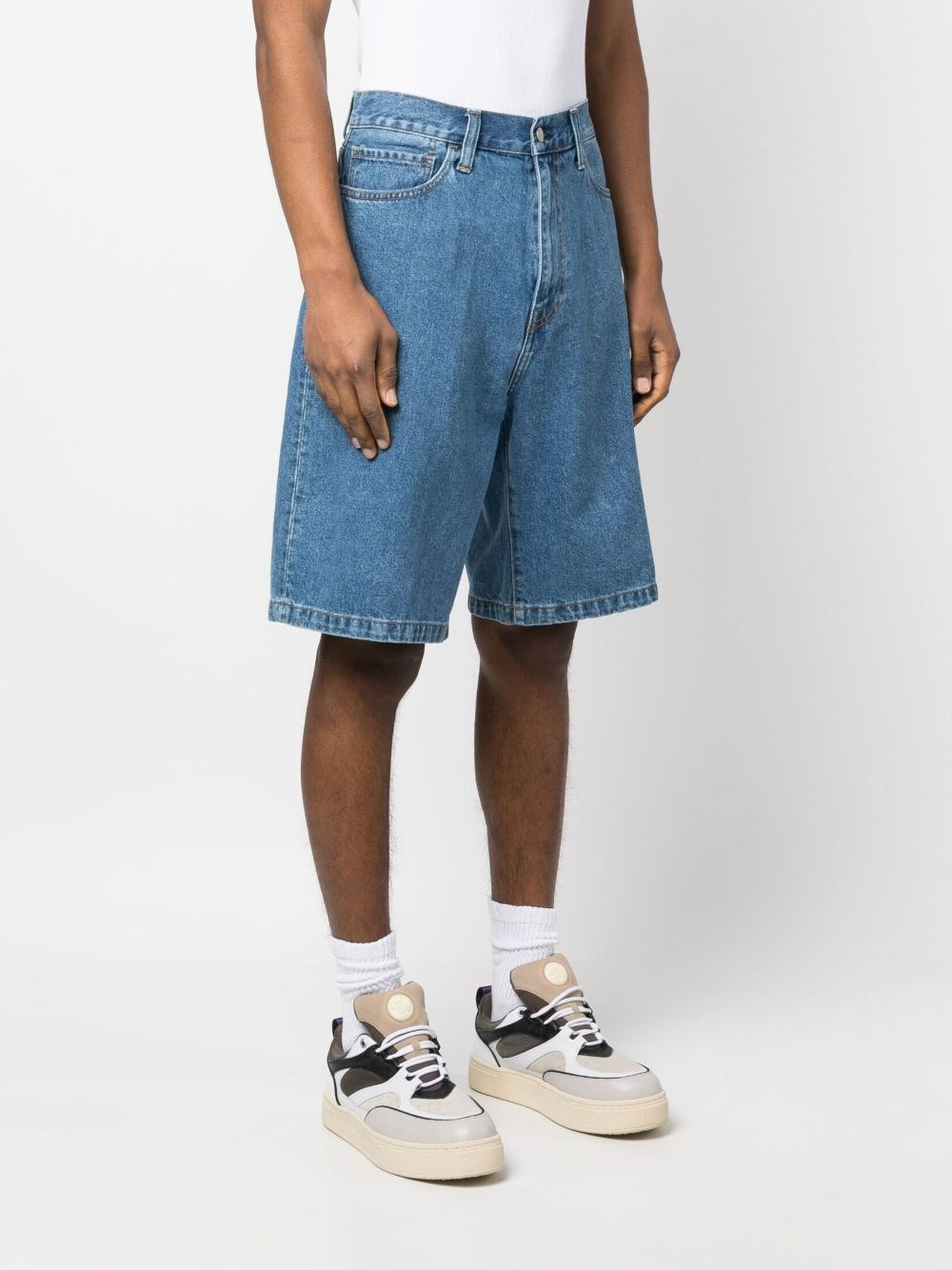 Denim cotton shorts - 3