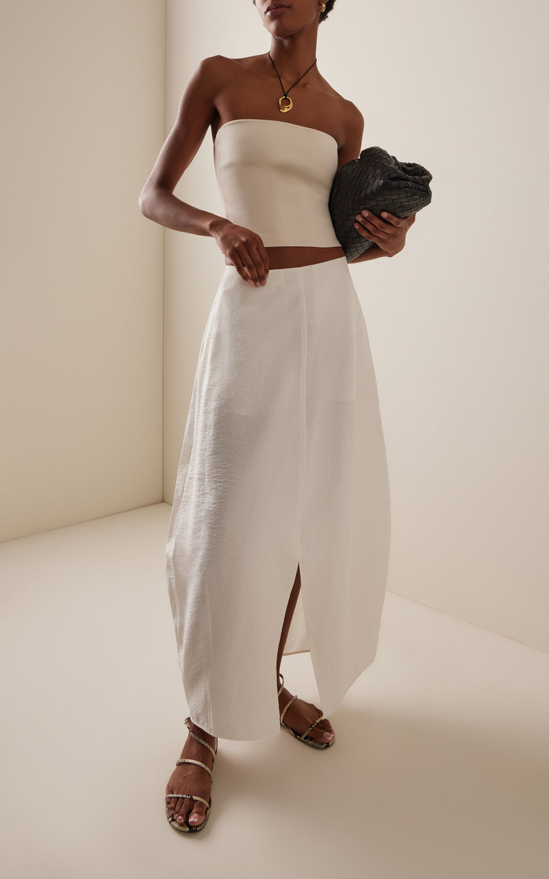 MATTEAU Exclusive Strapless Knit Top ivory outlook