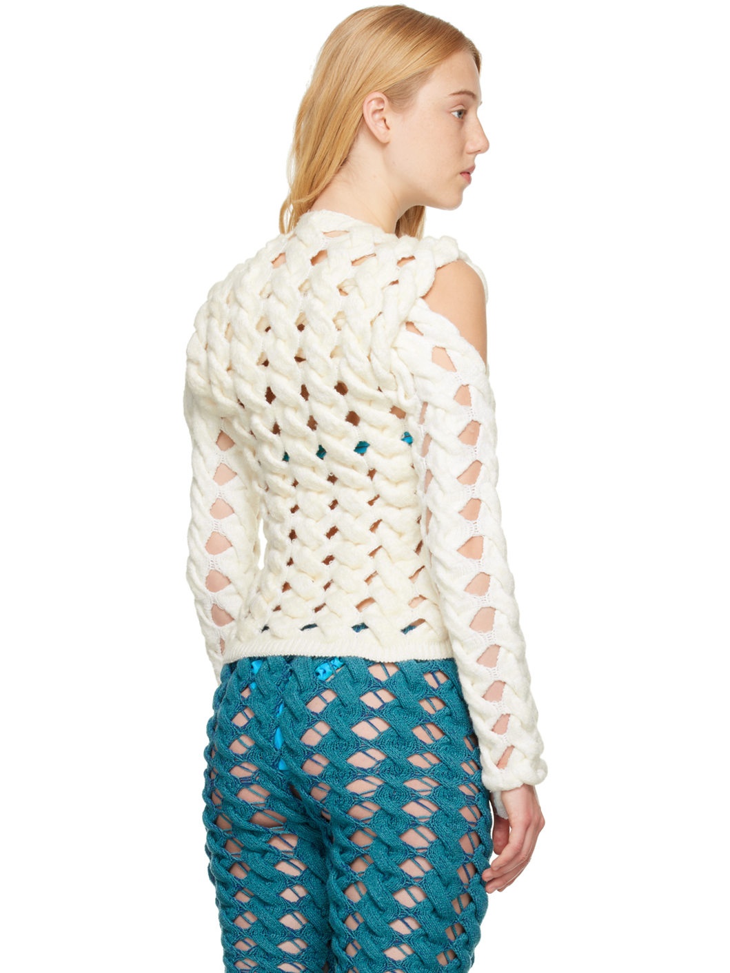 SSENSE Exclusive Off-White Sweater - 3