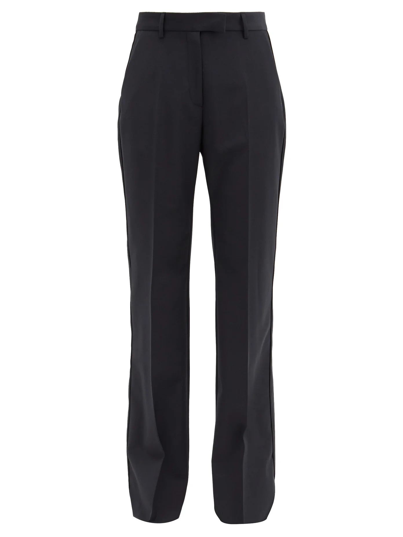 Amanda high-rise wool-blend trousers - 1