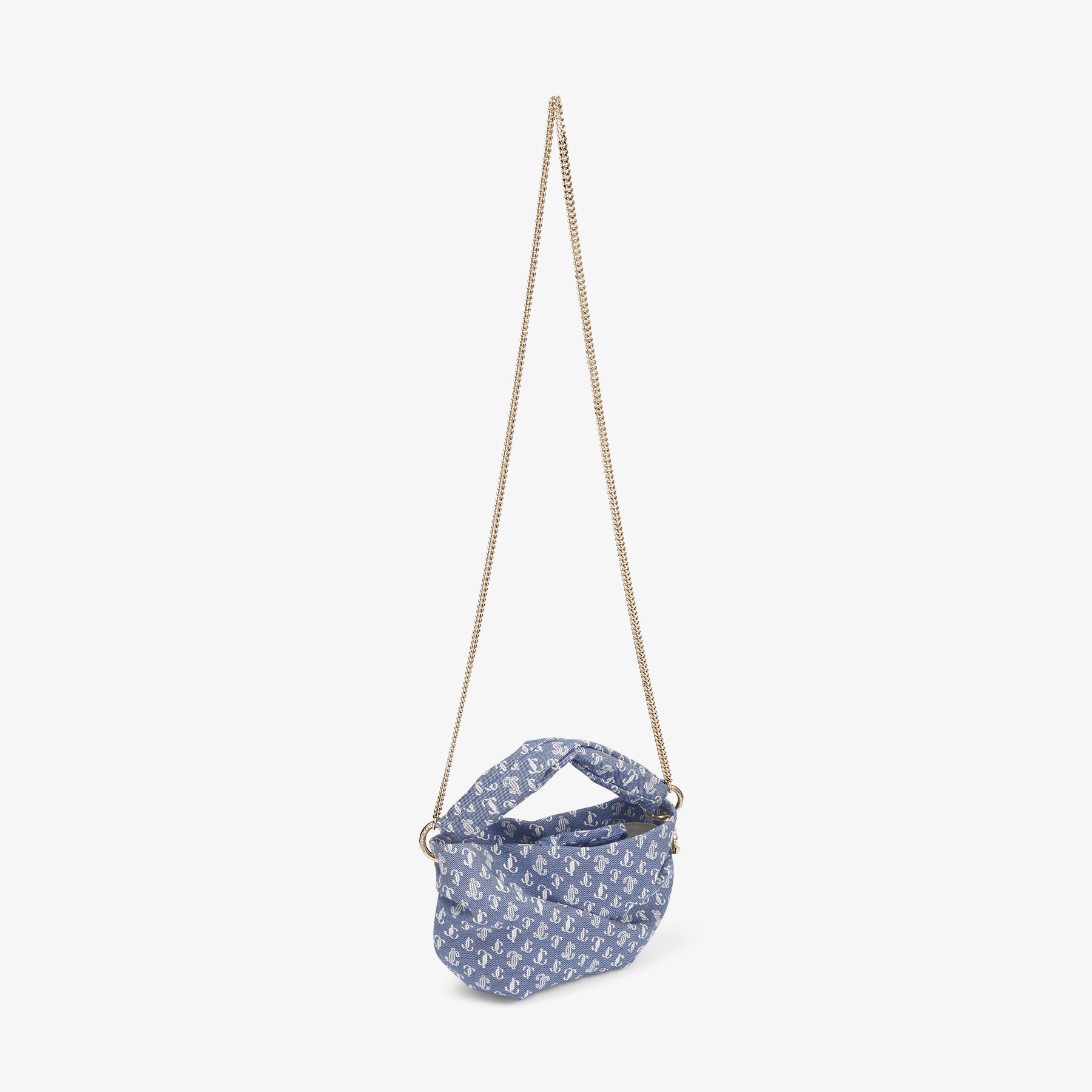 Bonny
Denim JC Monogram Bag with Twisted Handle - 8