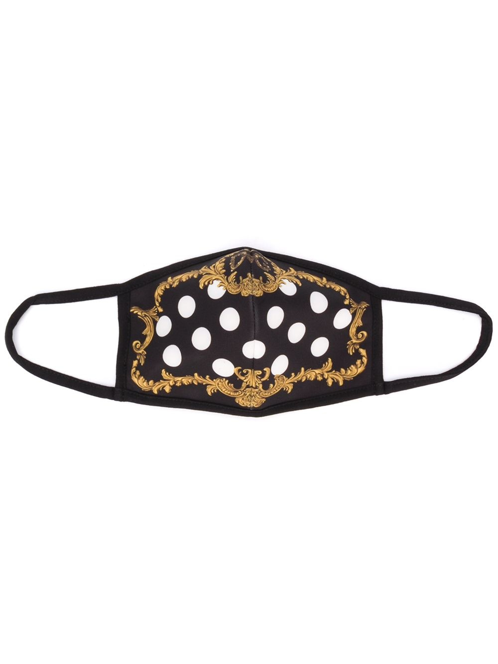 Baroque and polka-dot face mask - 1