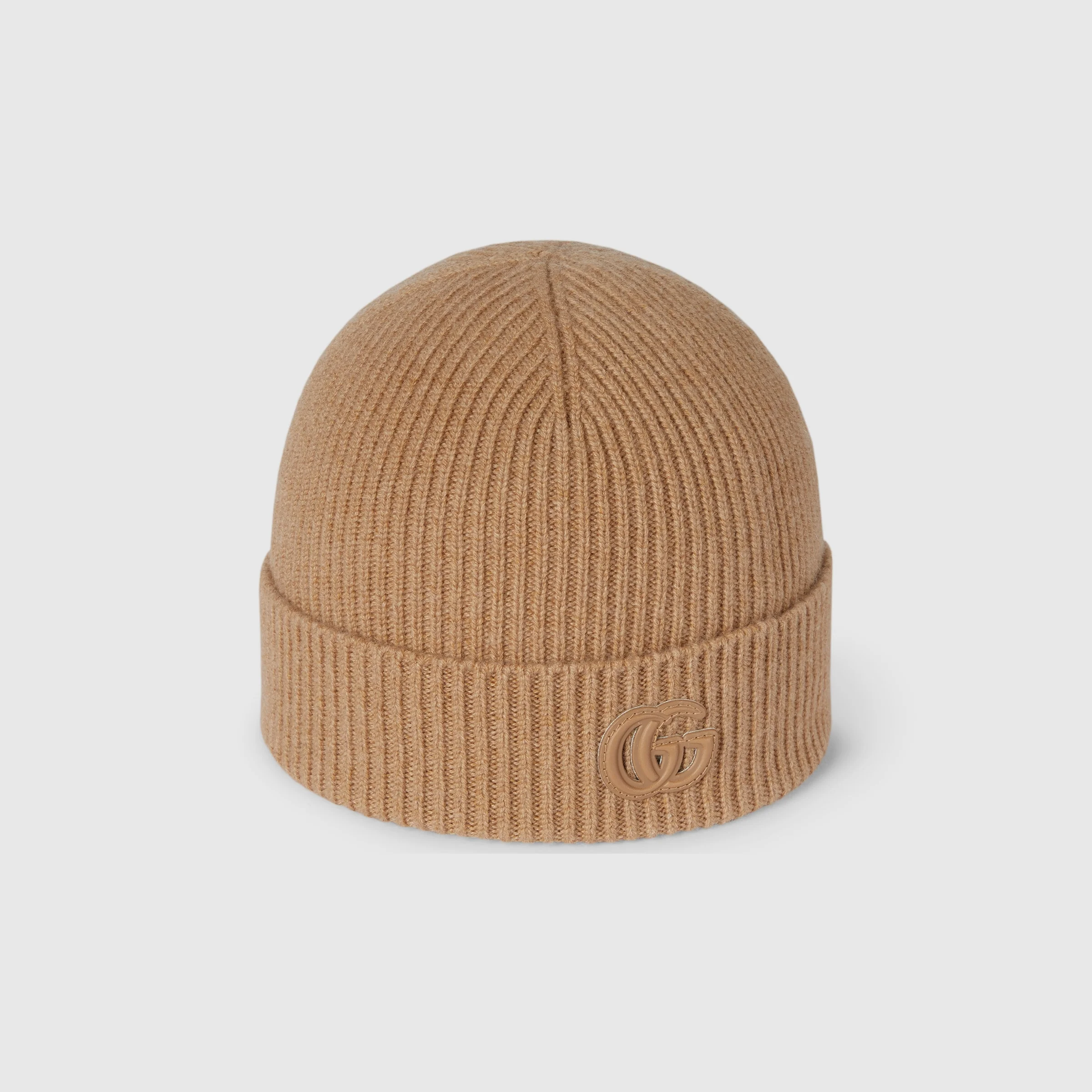 Cashmere hat with patch - 1