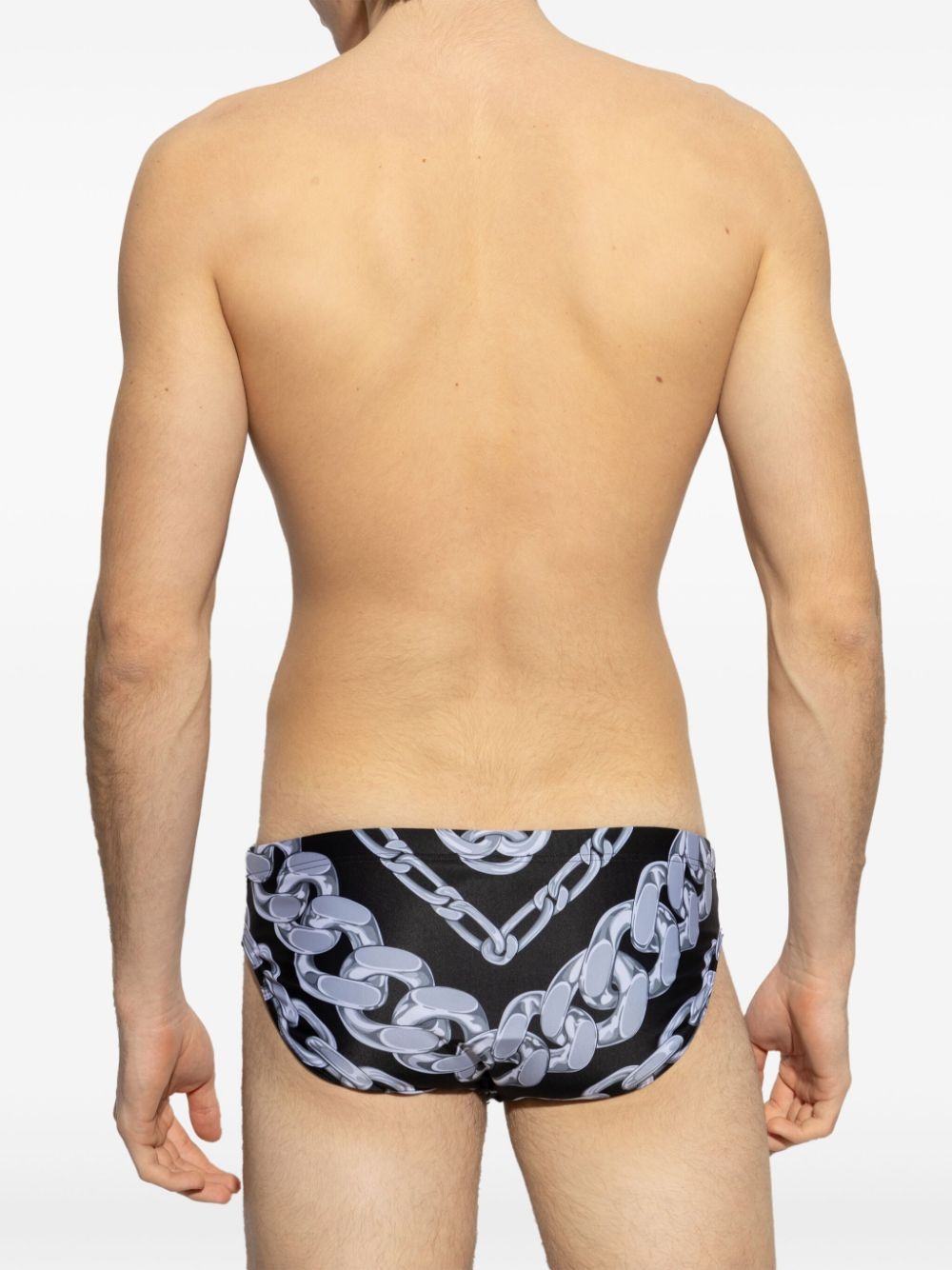 Chains-print swimming trunks - 4