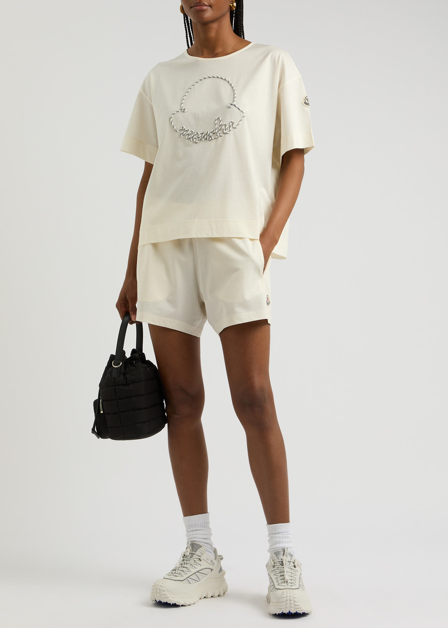 Panelled cotton shorts - 4