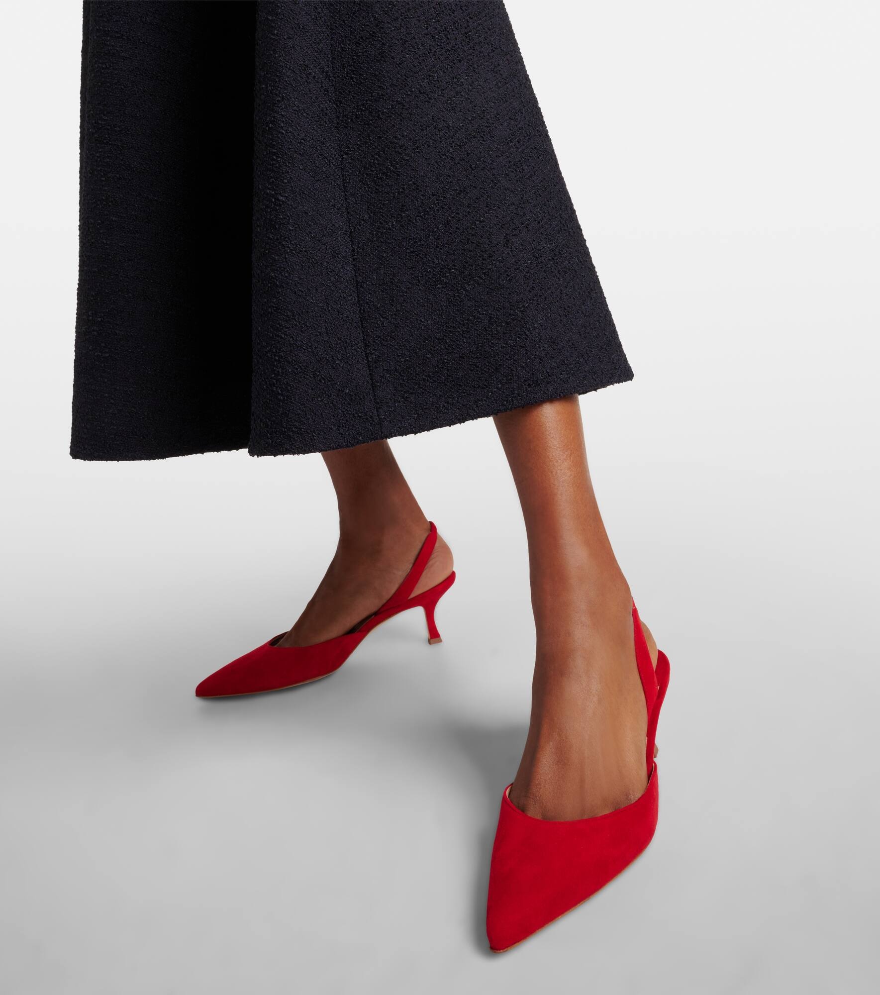 Carolyne Gala Val suede slingback pumps - 7