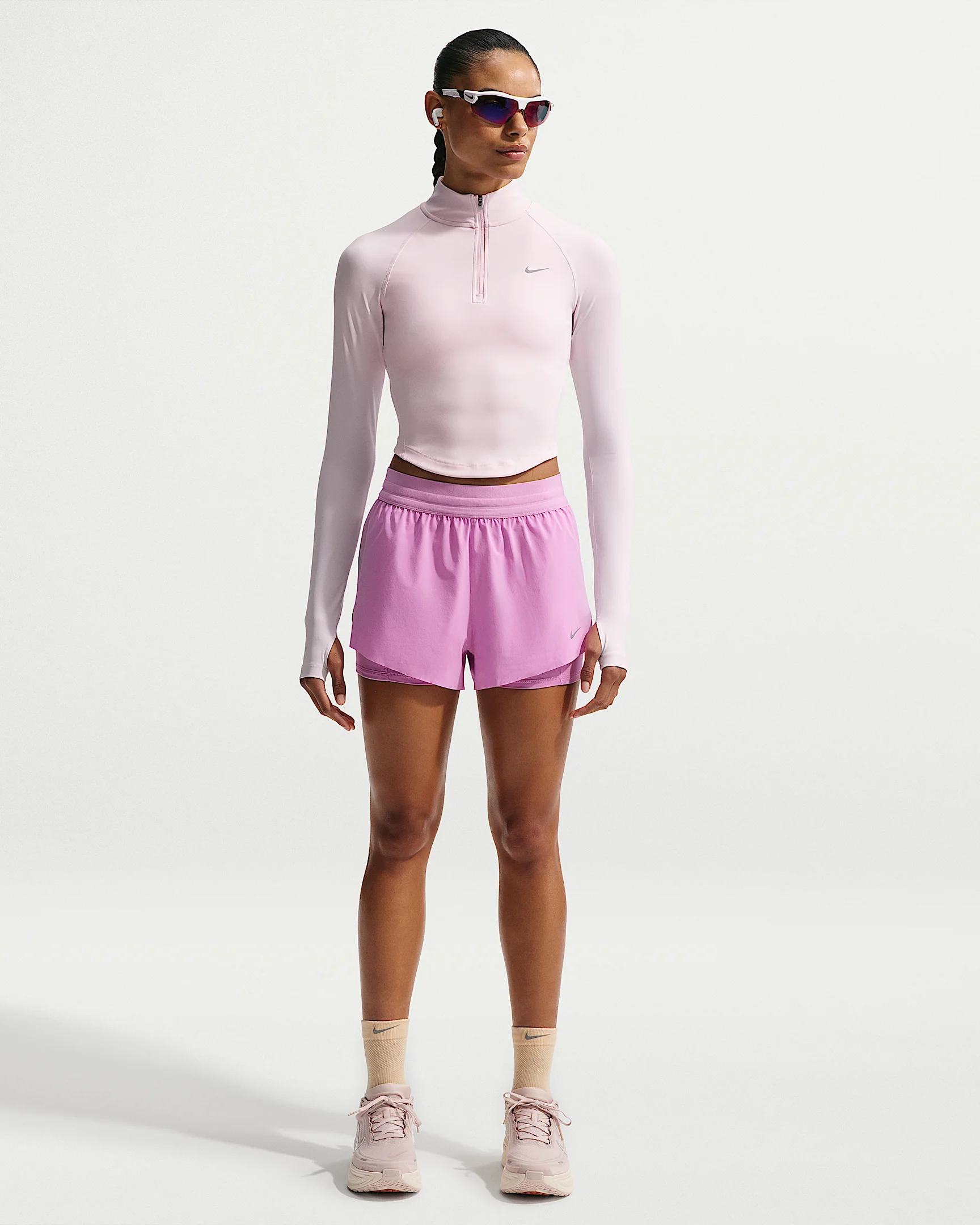 Nike Swift Women's Dri-FIT Mid-Rise 2-in-1 Running Shorts - 1