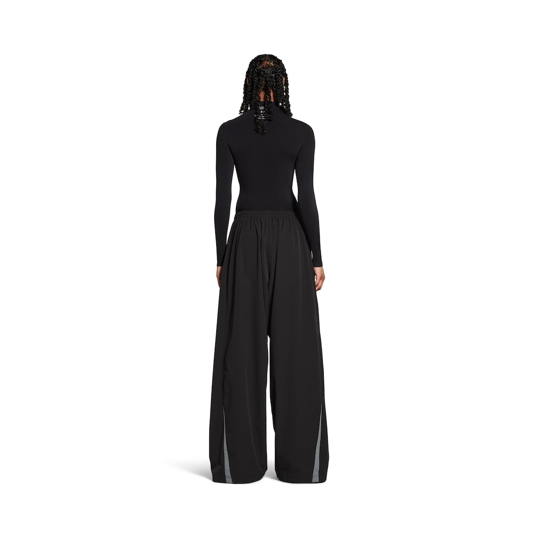 Men's Large Tracksuit Pants in Black/grey - 4