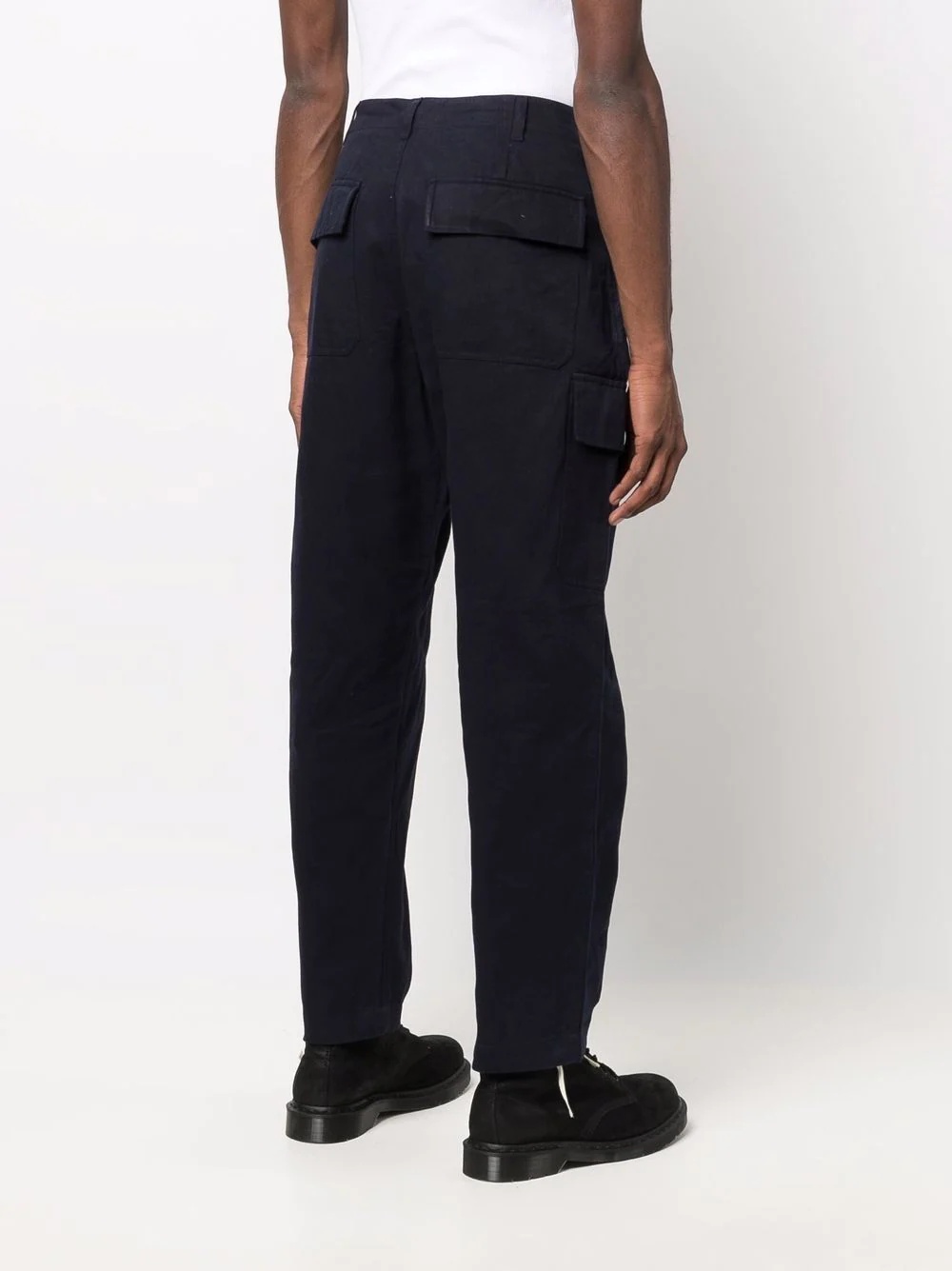 drawstring straight-leg trousers - 4