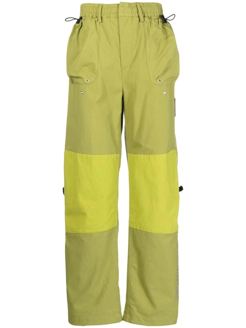 contrast-panel cargo trousers - 1