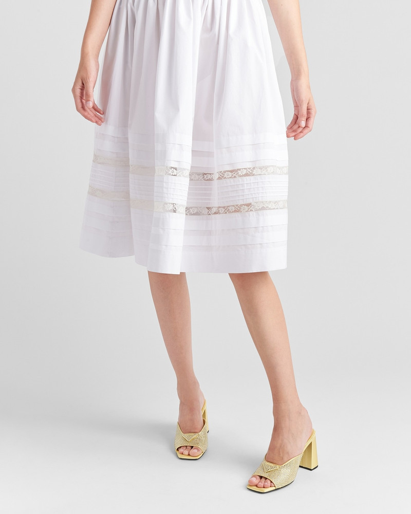 Prada Crystal-studded high-heeled satin slides outlook