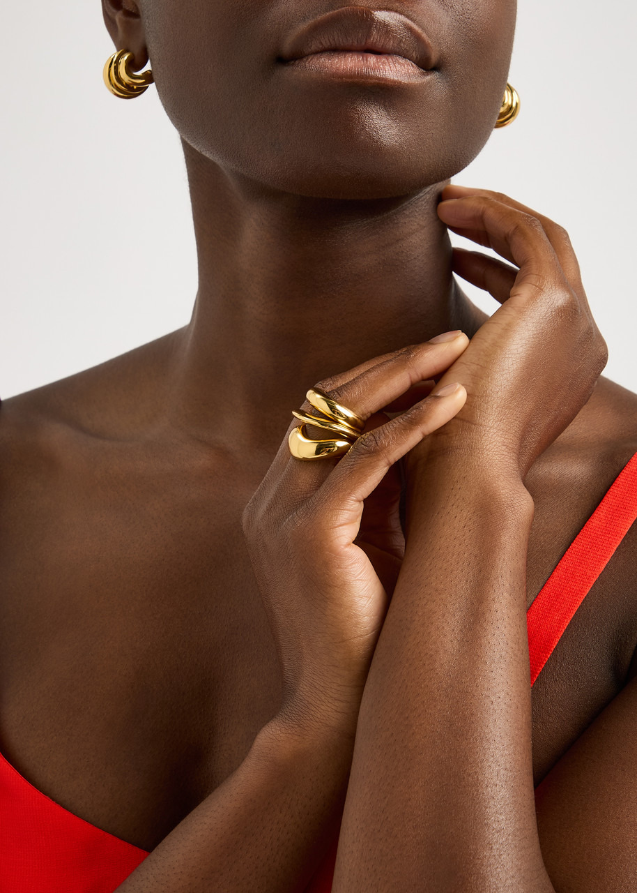 Completedworks Post-capital 14kt Gold-plated Rings - 2