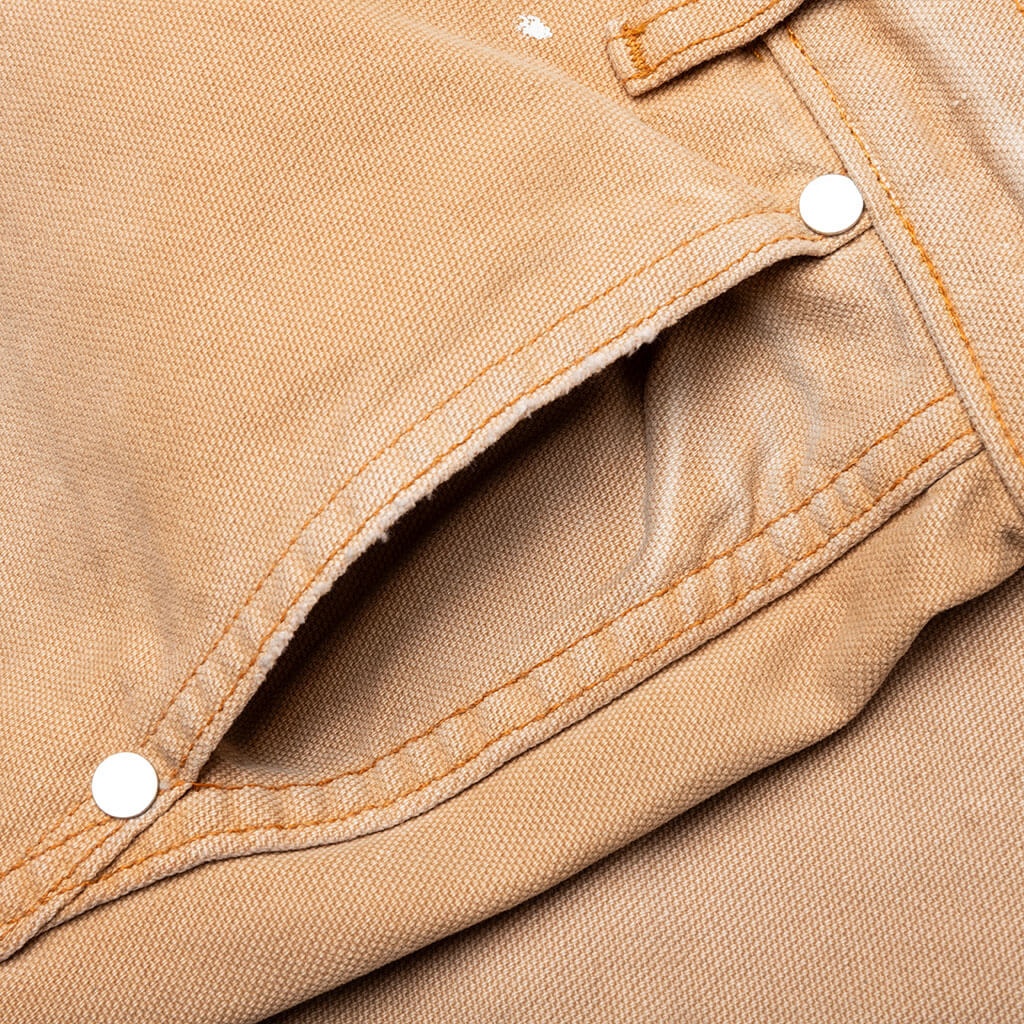 CHEVRON PAINTER PANT - CAMEL - 6