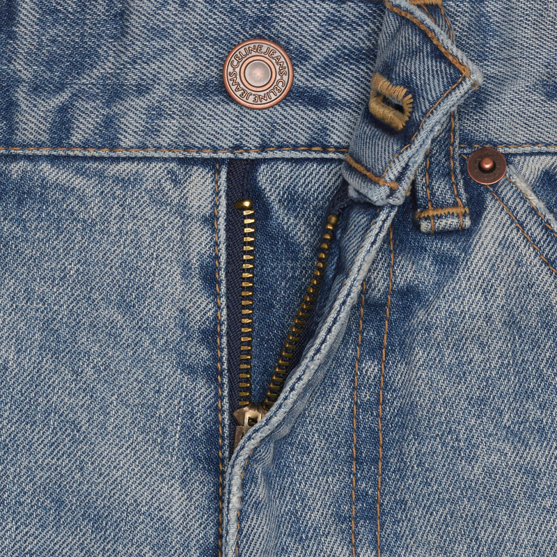 DYLAN FLARED JEANS IN VINTAGE STONE DENIM 4