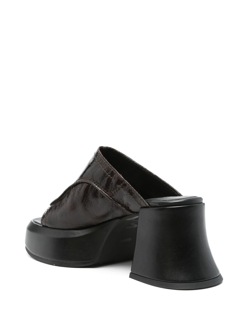 80mm leather sandals - 3