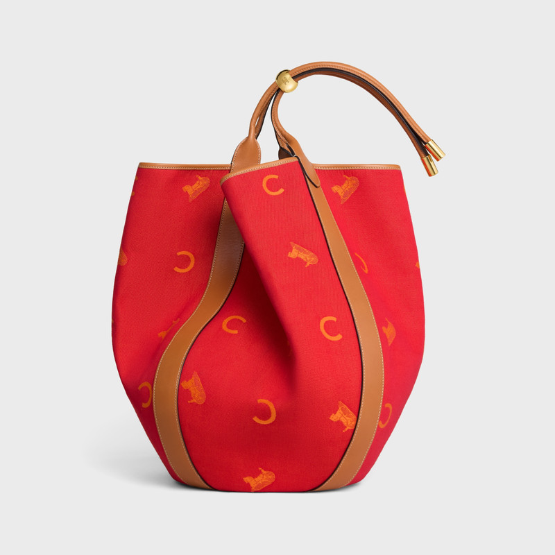 LARGE DROP BUCKET BAG IN JACQUARD C SULKY TEXTILE 1