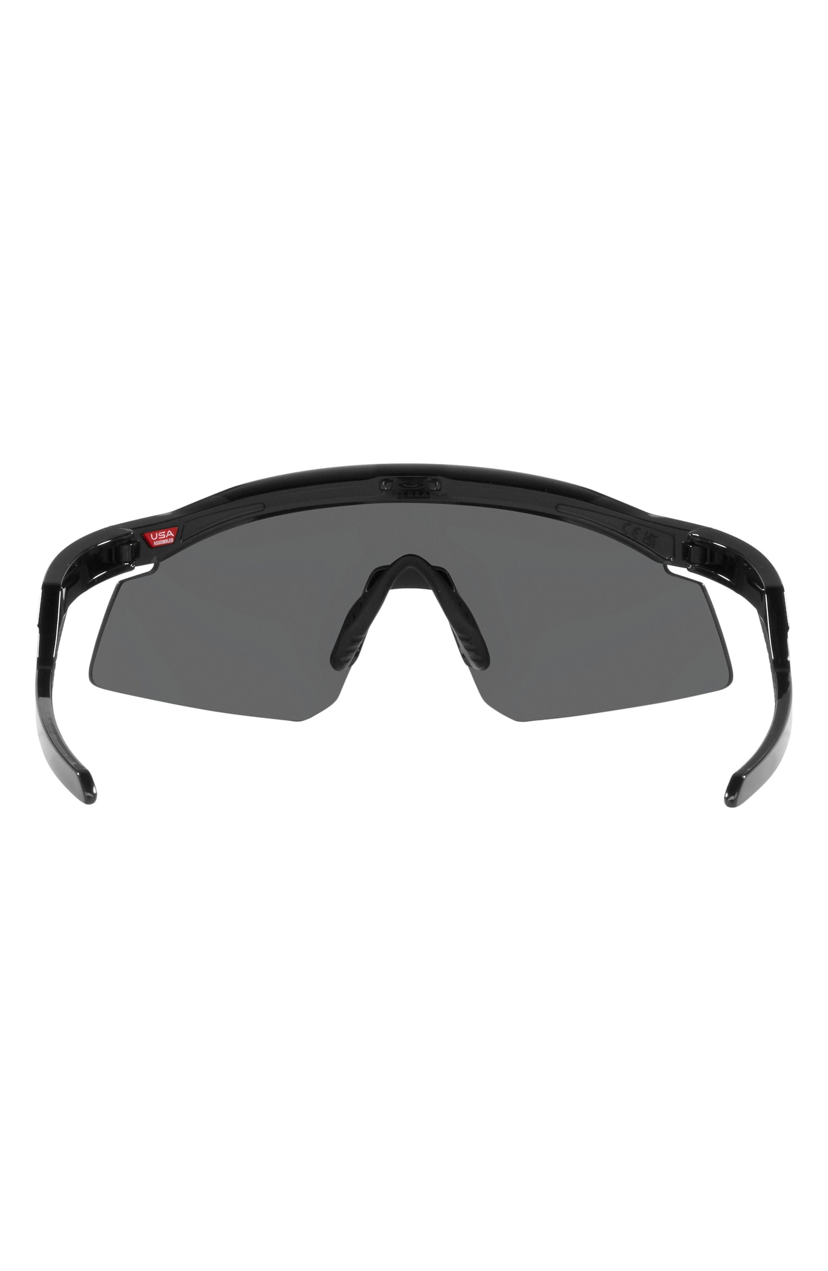 Oakley Hydra 37mm Prizm™ Semirimless Wrap Shield Sunglasses in Black at Nordstrom - 6