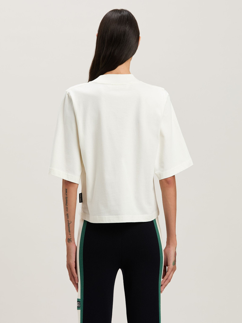 Curvedl Logo embroidered cropped sweatshirt 5