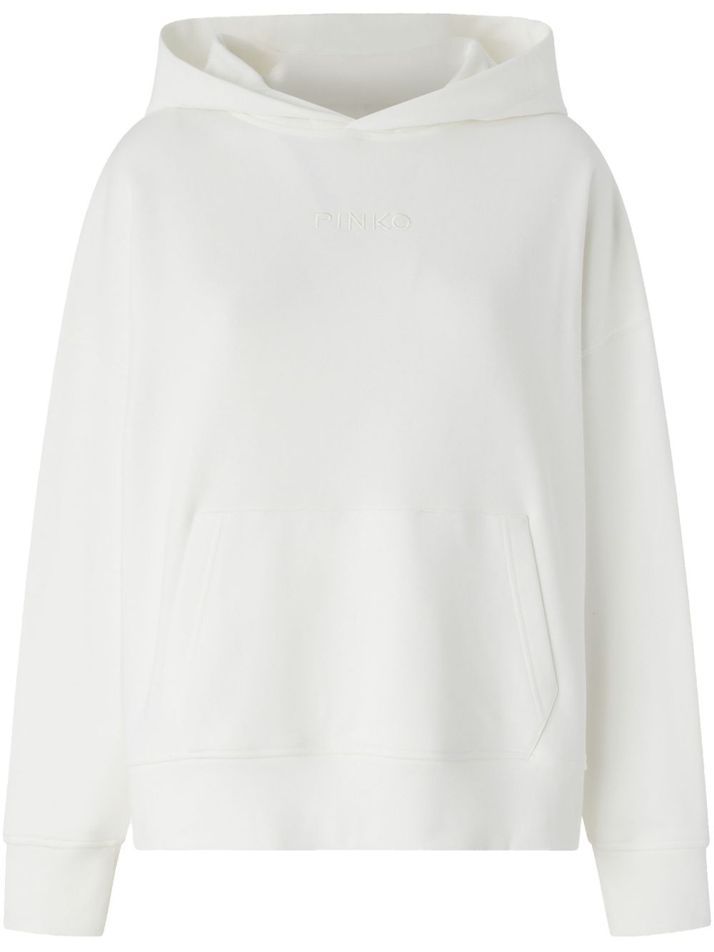 logo-embroidered hoodie - 1