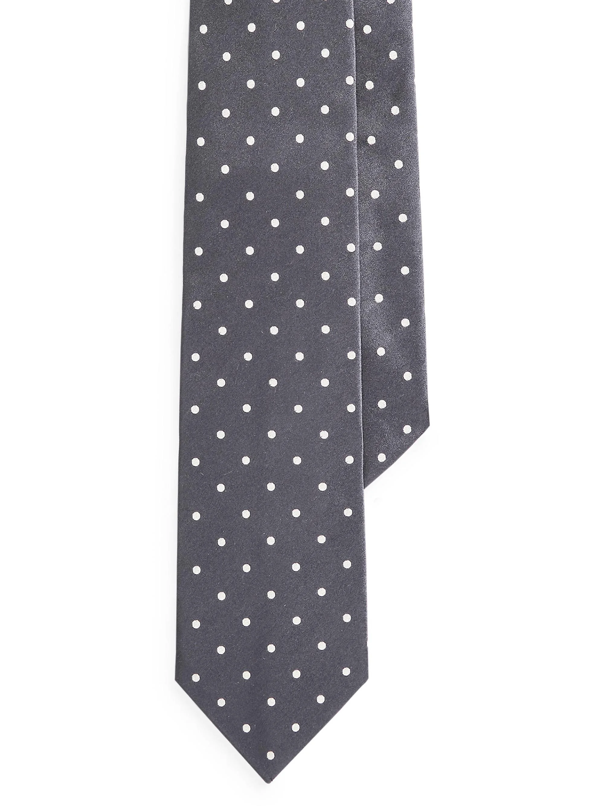 Men's Polka Dot Tie - Dark Grey - 1