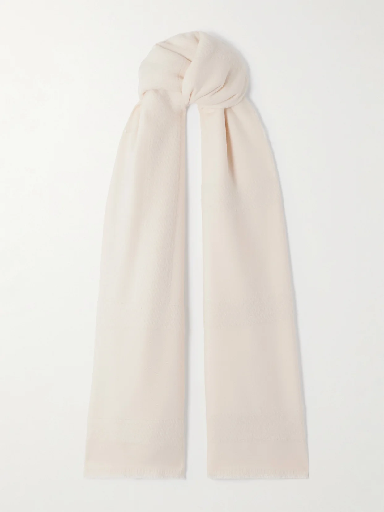 Intarsia-knit Wool-blend Scarf - 1