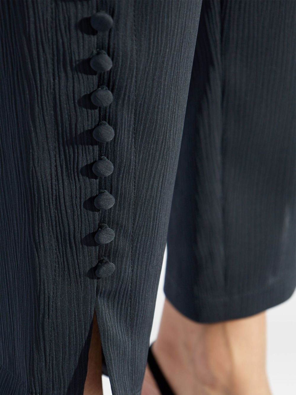 elasticated tapered trousers - 5