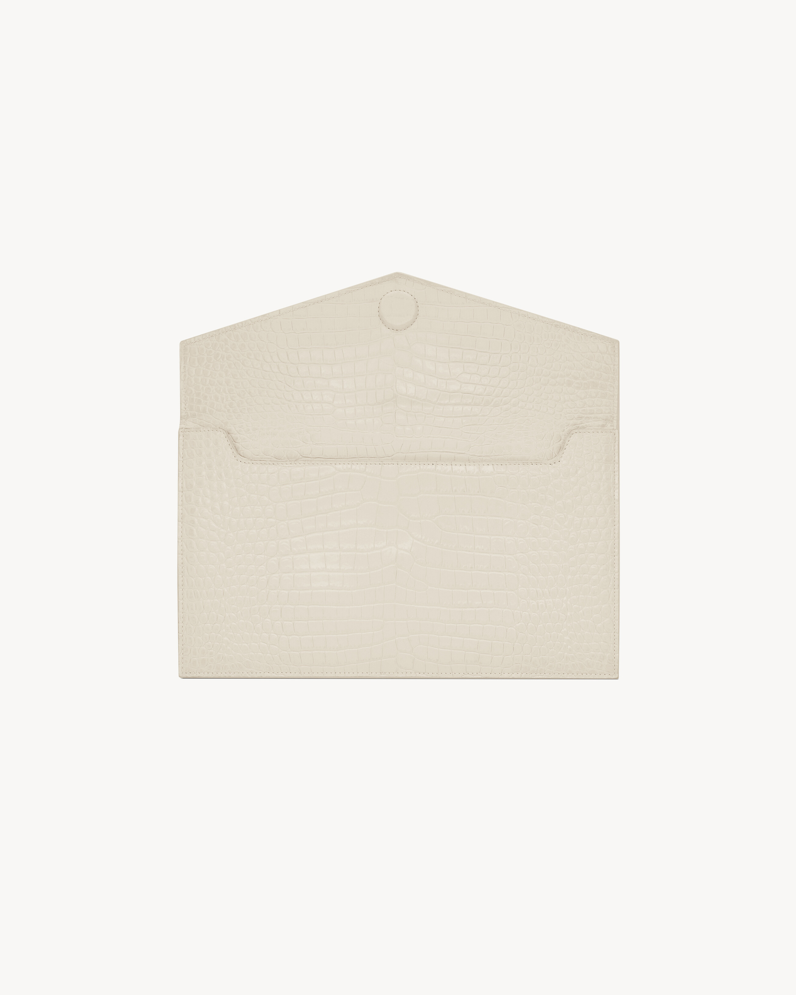 UPTOWN POUCH IN CROCODILE-EMBOSSED SHINY LEATHER - 4