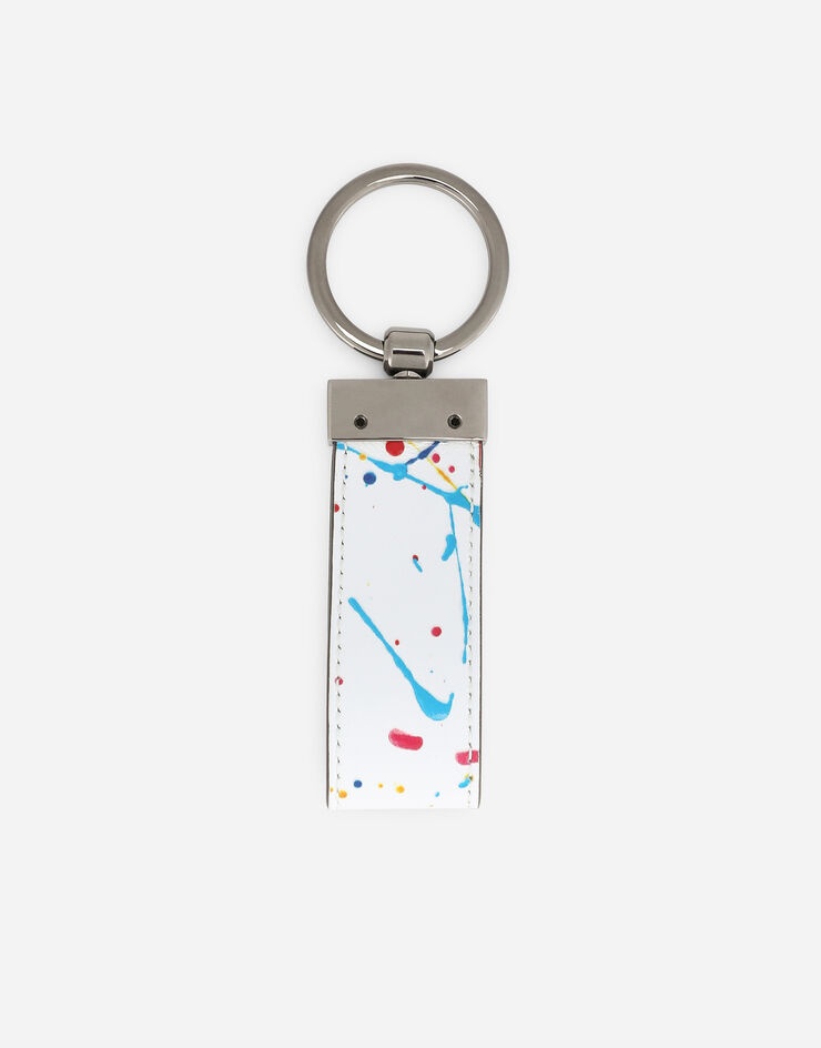 Printed calfskin key chain - 2