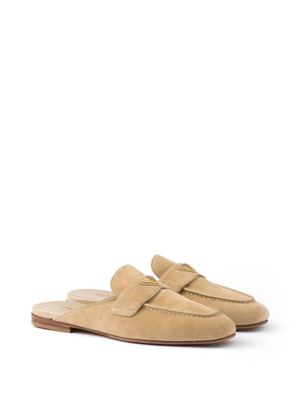 【関税込み】PRADA Suede leather sabot Prada Suede Leather Sabots - Chalk White | Editorialist