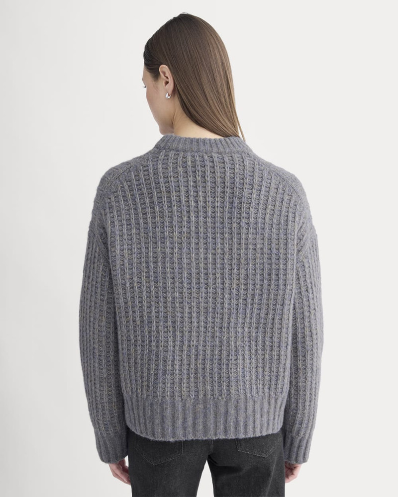 WAFFLE SWEATER IN CLOUD 6