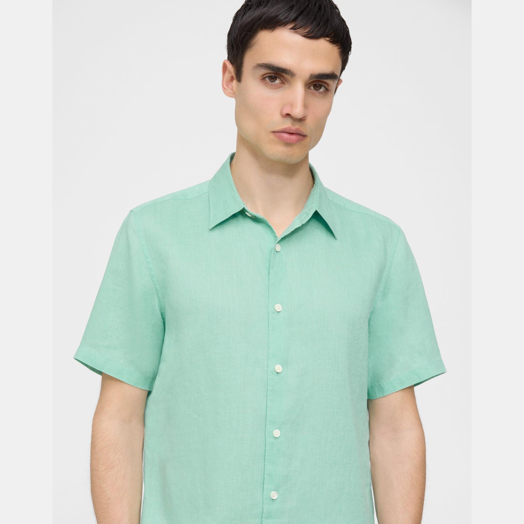 Irving Short-Sleeve Shirt in Relaxed Linen - 5